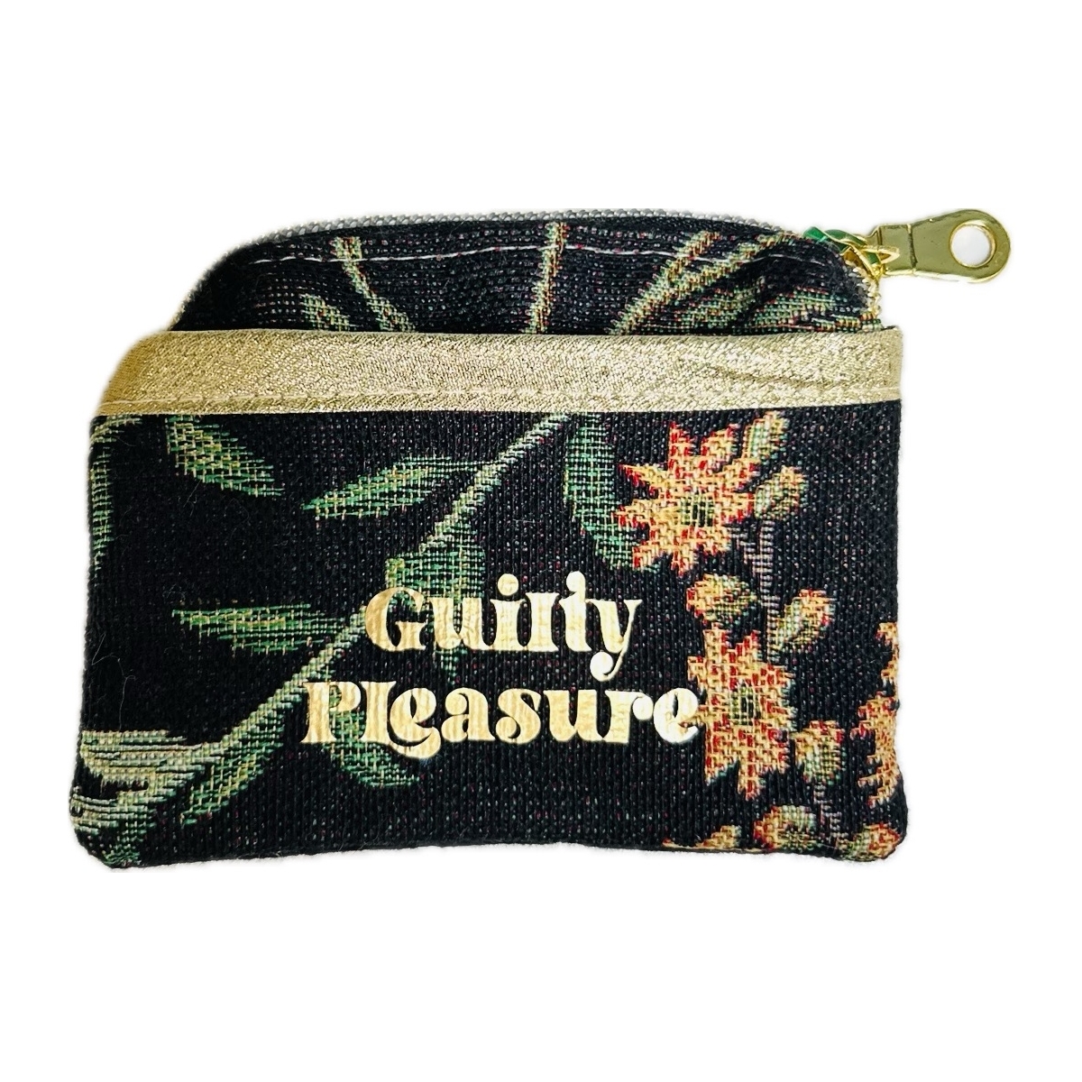 Porte-monnaie/porte-cartes en canevas "Guilty Pleasure"