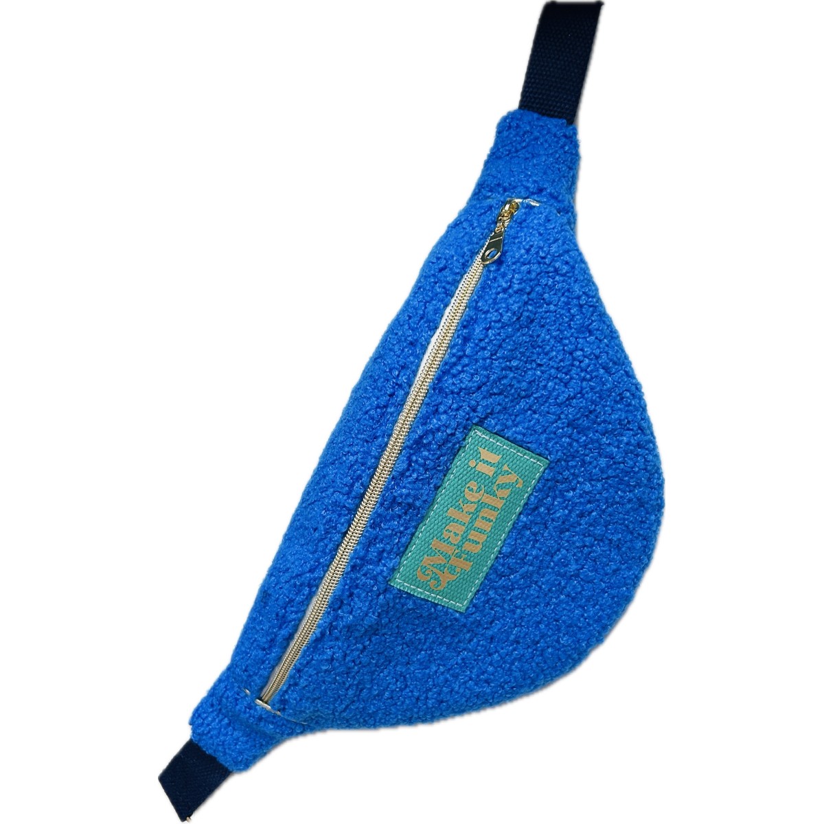 Sac banane en tissu bouclette  "Make it Funky"
