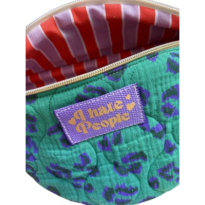 Sac banane XL en coton matelassé vert  Make It Funky"