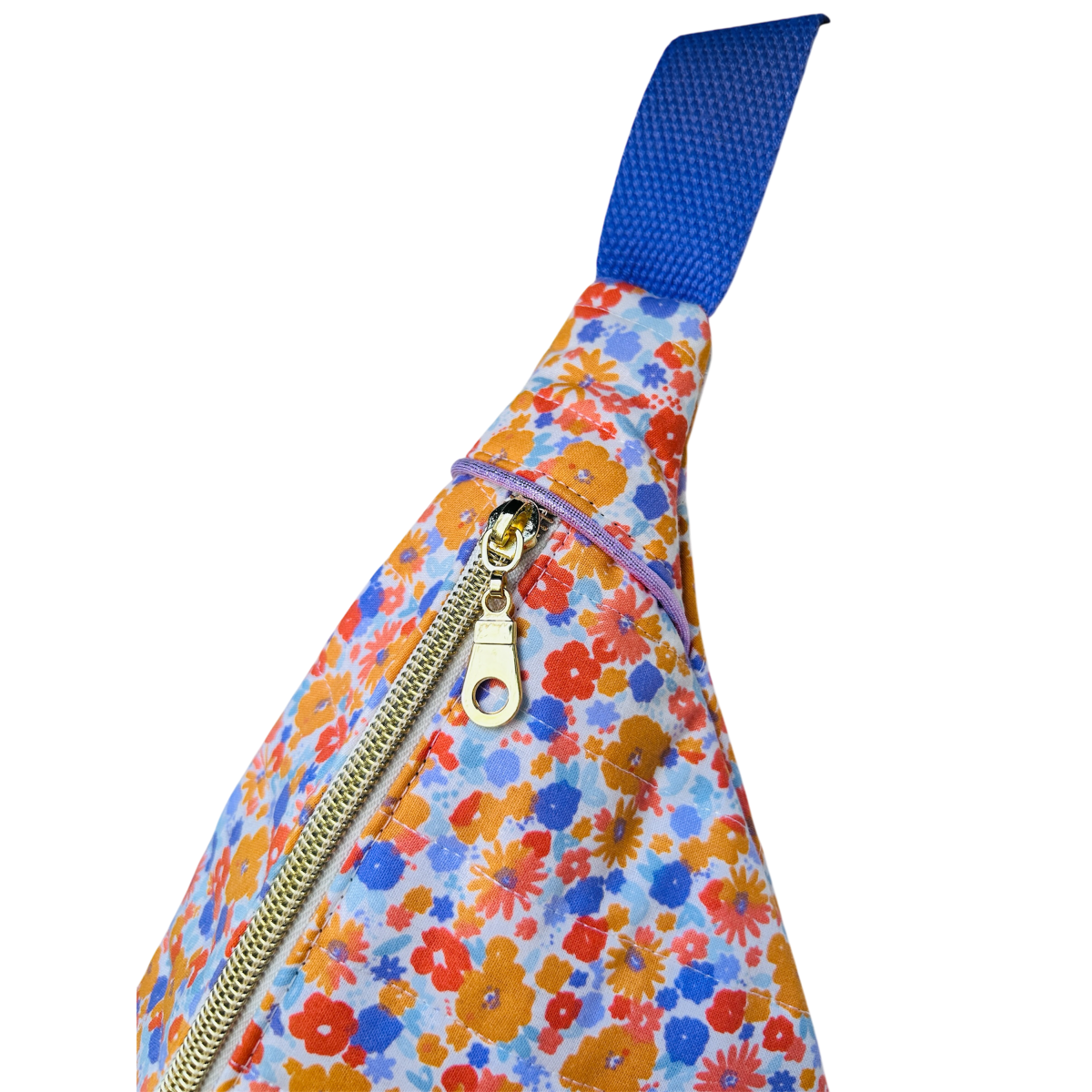 Sac banane matelassé petites fleurs "Carpe The Fucking Diem"