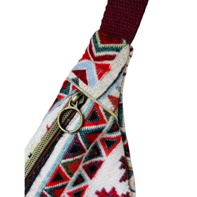 Sac banane en  canevas Amérindien "Badass Queen"