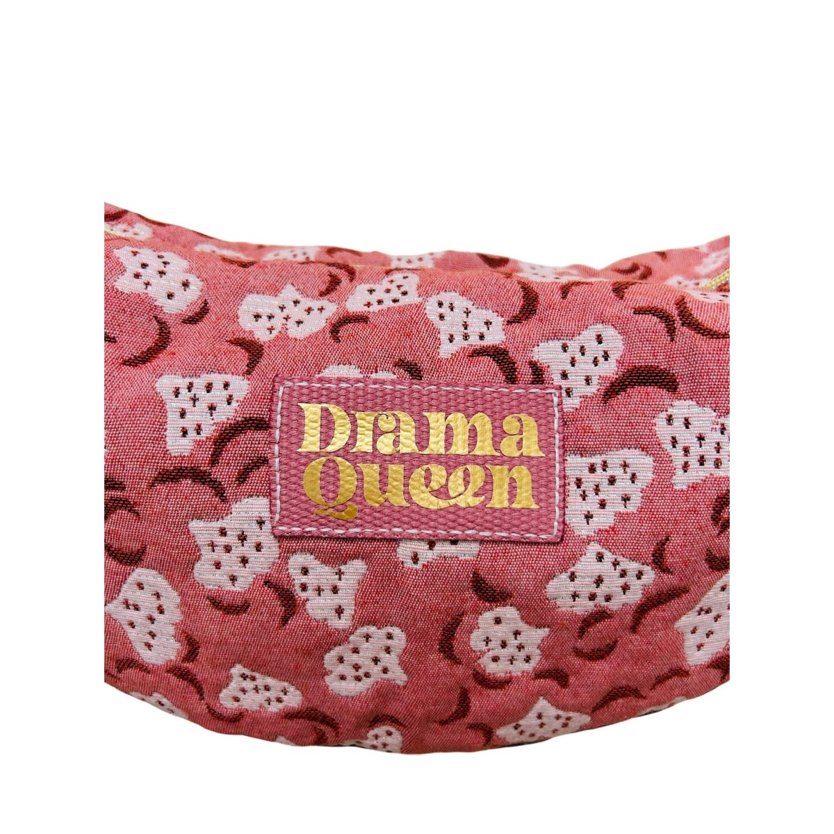 Sac demi-lune en jacquard Indien "Drama Queen"