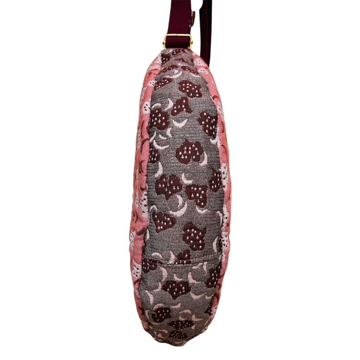 Sac demi-lune en jacquard Indien "Drama Queen"