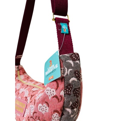 Sac demi-lune en jacquard Indien "Drama Queen"