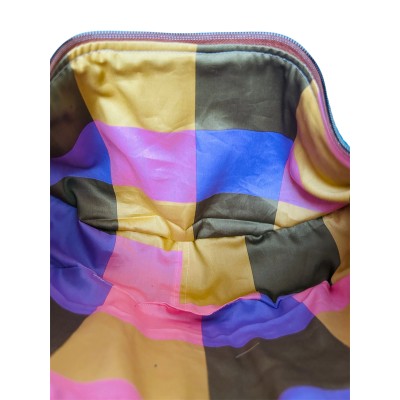 Sac demi-lune en patchwork matelassé "More Amor Por Favor"