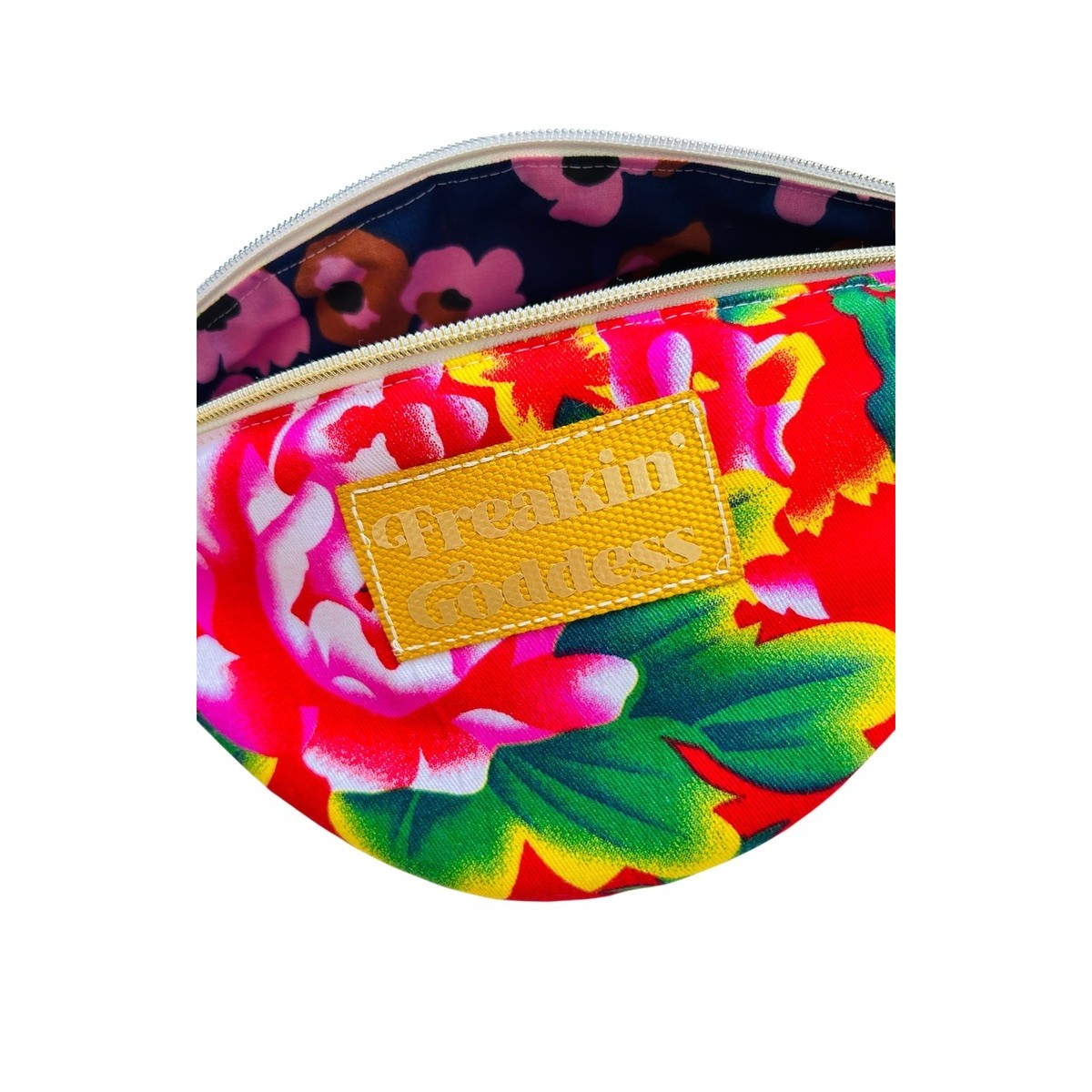 de Sac banane en coton chinois rouge "Freaking Goddess"