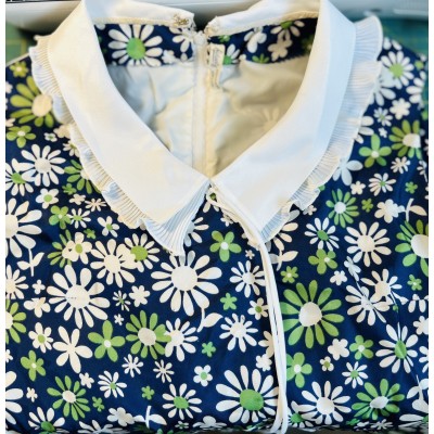 Sac banane viscose fleurie sixties upcyclée "Fuck Normality"