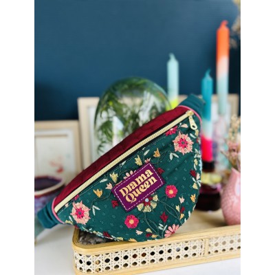 Sac banane en plumetis Upcyclé Zara "Drama Queen"