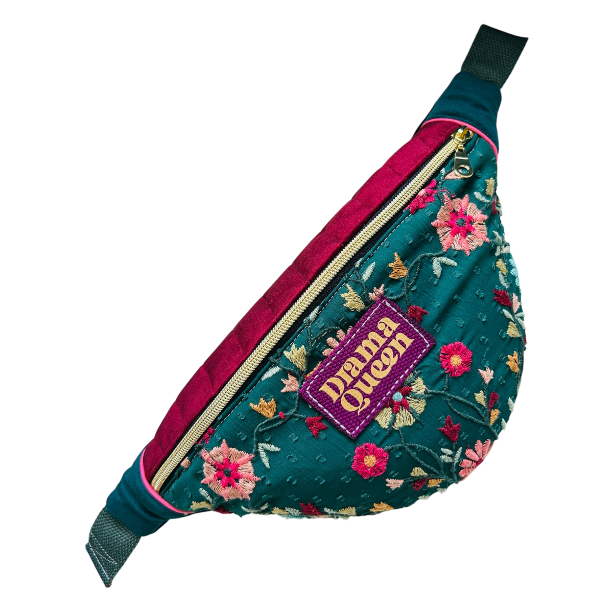 Sac banane en plumetis Upcyclé Zara "Drama Queen"