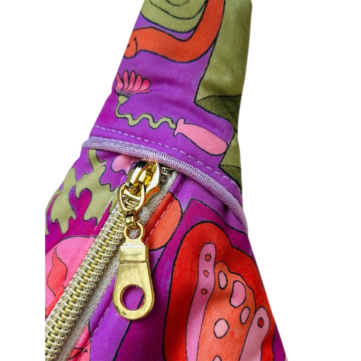 Sac banane en coton imprimé Woodstock "Stay Wild Moon Child"
