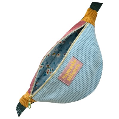 Sac banane en velours côtelé "Namaste Bitches"
