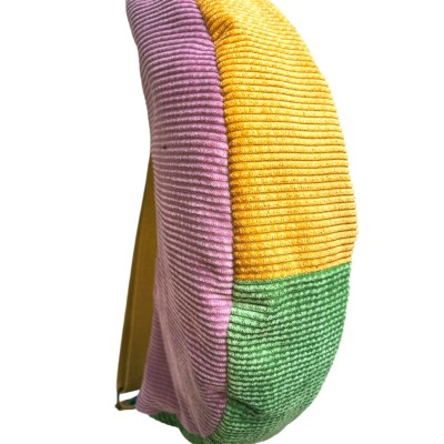 Sac demi-lune matelassé "Stay Wild Moon Child"