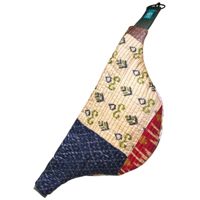 Sac banane en patchwork indien Kanta upcyclé "Fucking Fabulous"